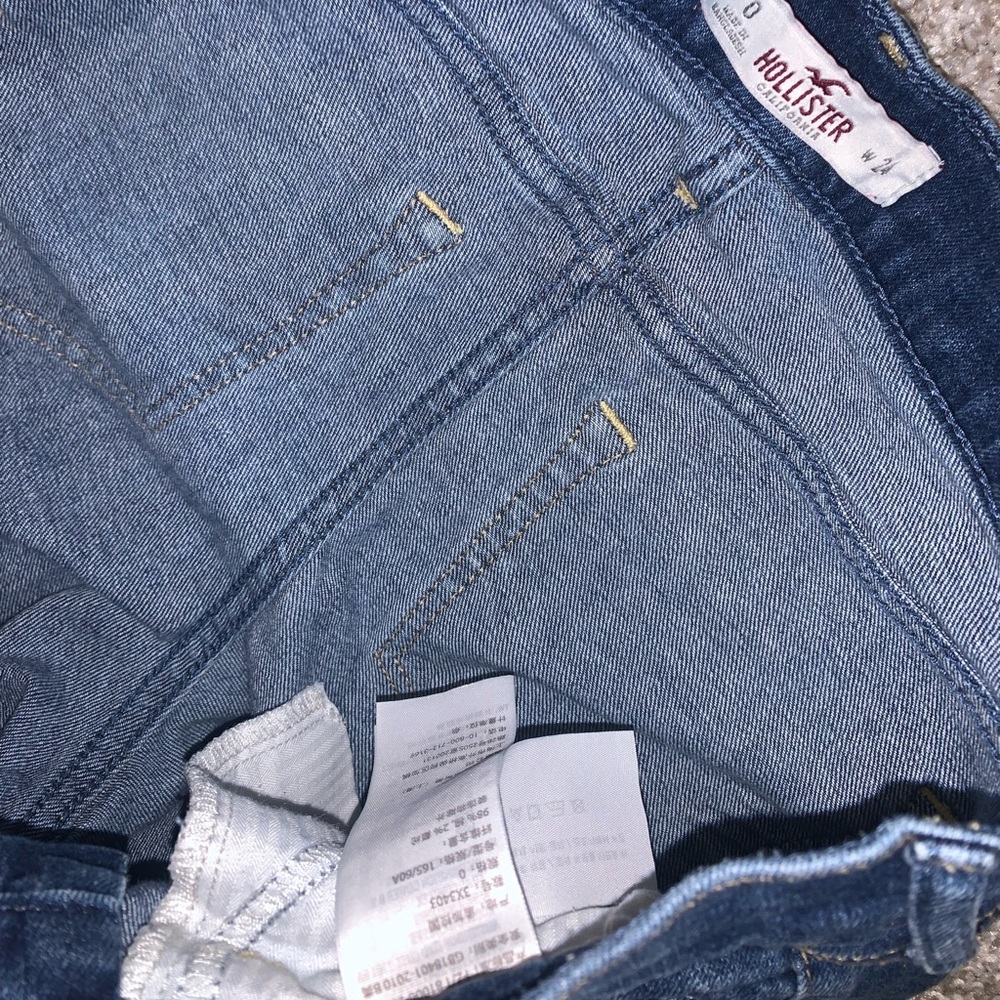Hollister Dark Blue Jean shorts size 24 / 0 - Picture 8 of 10